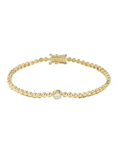 Jennifer Meyer Mini Bezel 18-karat Gold Diamond Tennis Bracelet | Thumbnail 1