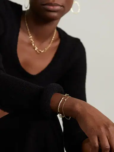 Jennifer Meyer Mini Carson 18-karat Gold Diamond Bracelet | Thumbnail 5