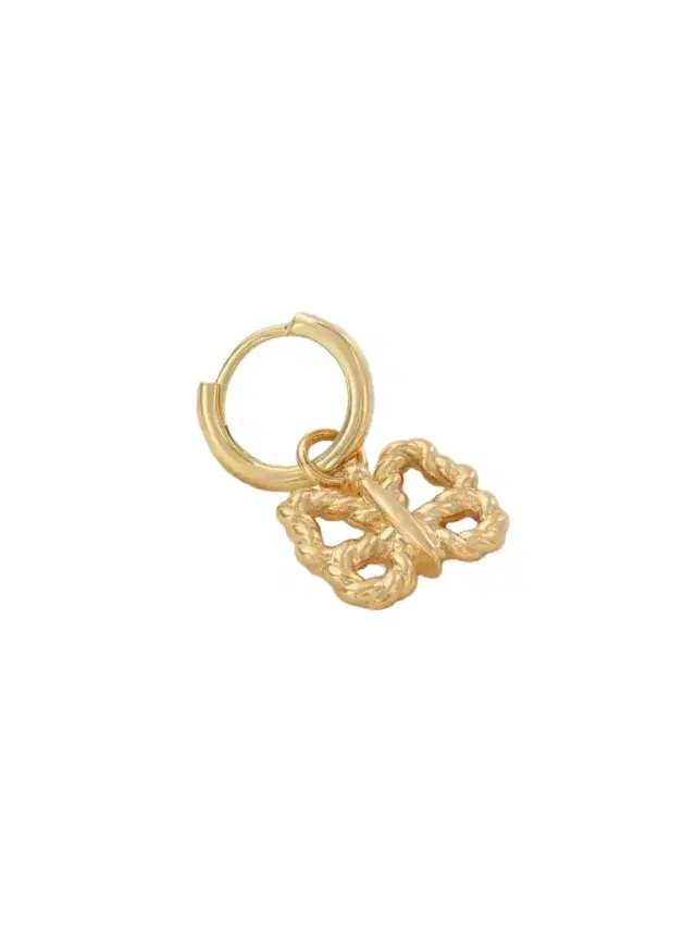 Butterfly Streamer 14-karat Gold Single Earring