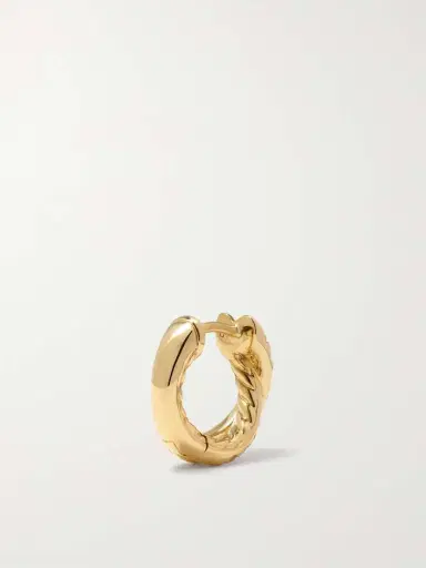 David Yurman Crossover 18-karat Gold Diamond Hoop Earrings | Thumbnail 3 David Yurman Crossover 18-karat Gold Diamond Hoop Earrings | Thumbnail 3