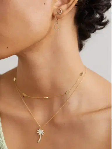 Jennifer Meyer Mini Carson 18-karat Gold Diamond Earrings | Thumbnail 4 Jennifer Meyer Mini Carson 18-karat Gold Diamond Earrings | Thumbnail 4