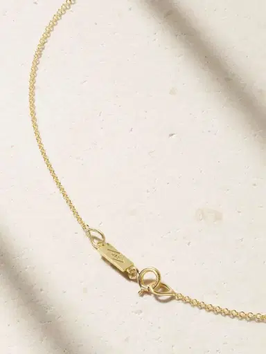 Jennifer Meyer Palm Tree 18-karat Gold, Diamond And Emerald Necklace | Thumbnail 3