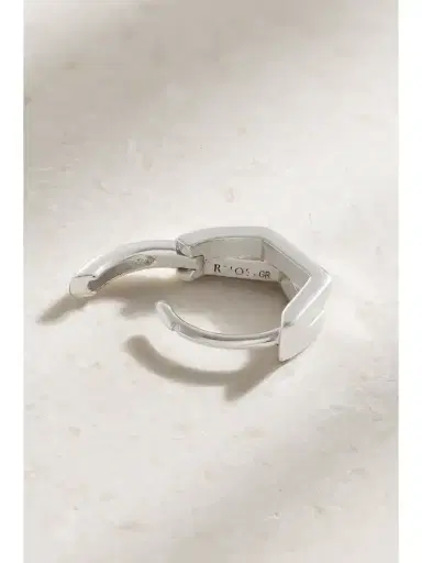 Repossi Antifer 18-karat White Gold Single Hoop Earring | Thumbnail 3 Repossi Antifer 18-karat White Gold Single Hoop Earring | Thumbnail 3