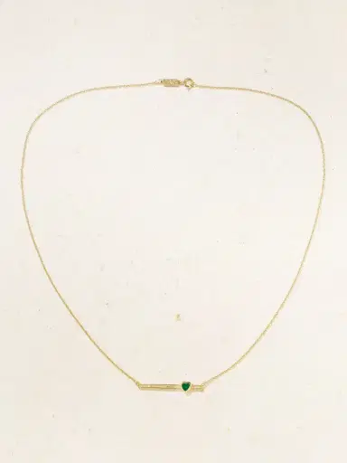 Jennifer Meyer 18-karat Gold Diamond And Emerald Necklace | Thumbnail 4 Jennifer Meyer 18-karat Gold Diamond And Emerald Necklace | Thumbnail 4