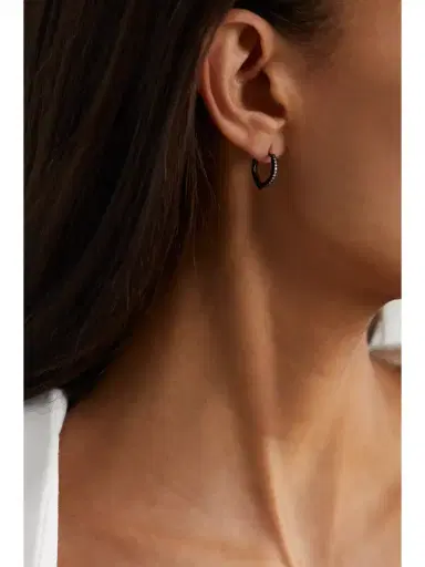 Repossi Antifer 18-karat Black Gold-washed Diamond Earring | Thumbnail 2 Repossi Antifer 18-karat Black Gold-washed Diamond Earring | Thumbnail 2