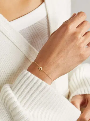 Jennifer Meyer Mini Horseshoe 18-karat Gold Diamond Bracelet | Thumbnail 2 Jennifer Meyer Mini Horseshoe 18-karat Gold Diamond Bracelet | Thumbnail 2