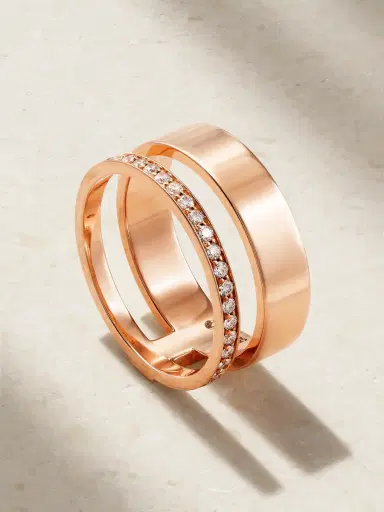 Repossi Berbère Module 18-karat Rose Gold Diamond Ring - 54 | Thumbnail 1 Repossi Berbère Module 18-karat Rose Gold Diamond Ring - 54 | Thumbnail 1