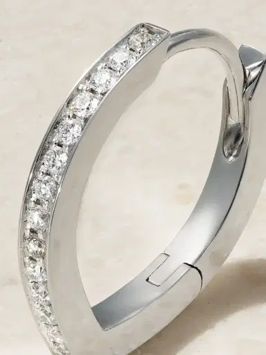Repossi Antifer 18-karat White Gold Diamond Single Earring | Thumbnail 3 Repossi Antifer 18-karat White Gold Diamond Single Earring | Thumbnail 3