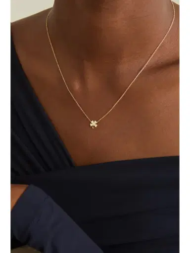 Jennifer Meyer Mini Clover 18-karat Gold Necklace | Thumbnail 5 Jennifer Meyer Mini Clover 18-karat Gold Necklace | Thumbnail 5