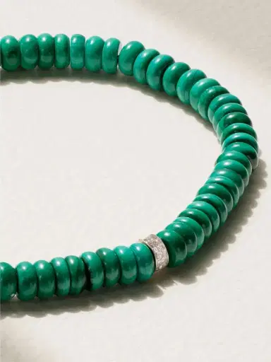 Mateo 14-karat Gold, Malachite And Diamond Bracelet | Thumbnail 4 Mateo 14-karat Gold, Malachite And Diamond Bracelet | Thumbnail 4