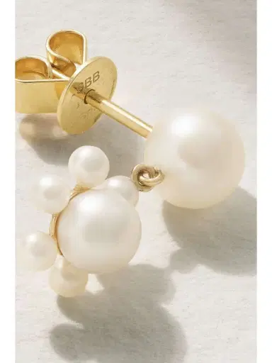 Sophie Bille Brahe Petite Deux Jeanne 14-karat Recycled Gold Pearl Single Earring | Thumbnail 3 Sophie Bille Brahe Petite Deux Jeanne 14-karat Recycled Gold Pearl Single Earring | Thumbnail 3
