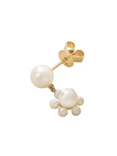 Sophie Bille Brahe Petite Deux Jeanne 14-karat Recycled Gold Pearl Single Earring | Thumbnail 1 Sophie Bille Brahe Petite Deux Jeanne 14-karat Recycled Gold Pearl Single Earring | Thumbnail 1