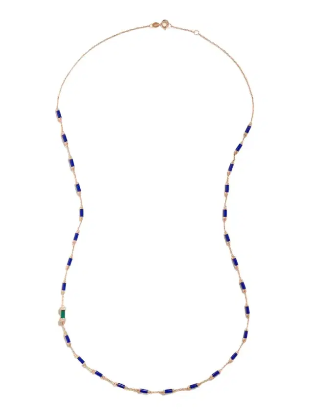 The Pillar Sautoir 18-karat Gold Multi-stone Necklace