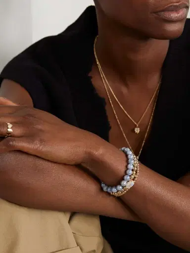 Sydney Evan Evil Eye 14-karat Gold, Moonstone And Diamond Bracelet | Thumbnail 5 Sydney Evan Evil Eye 14-karat Gold, Moonstone And Diamond Bracelet | Thumbnail 5