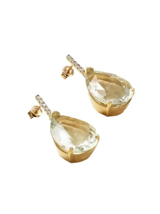 14-karat Gold, Amethyst And Diamond Earrings