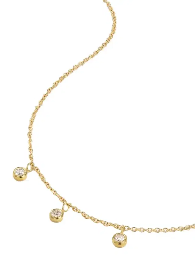 Jennifer Meyer 18-karat Gold Diamond Necklace