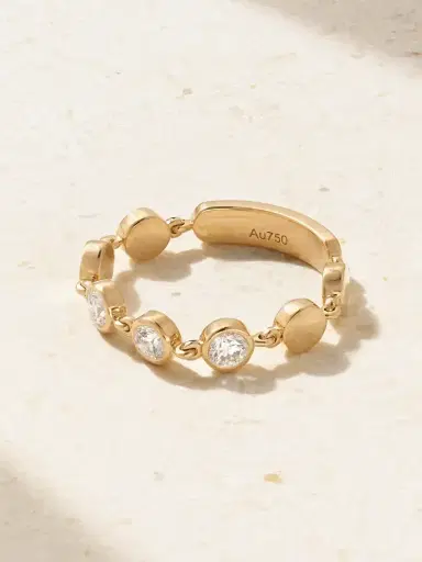 Messika D-vibes Medium 18-karat Gold Diamond Ring | Thumbnail 1 Messika D-vibes Medium 18-karat Gold Diamond Ring | Thumbnail 1