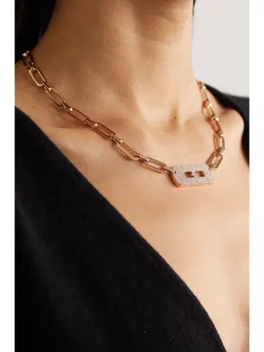 Messika My Move King 18-karat Rose Gold Diamond Necklace | Thumbnail 2