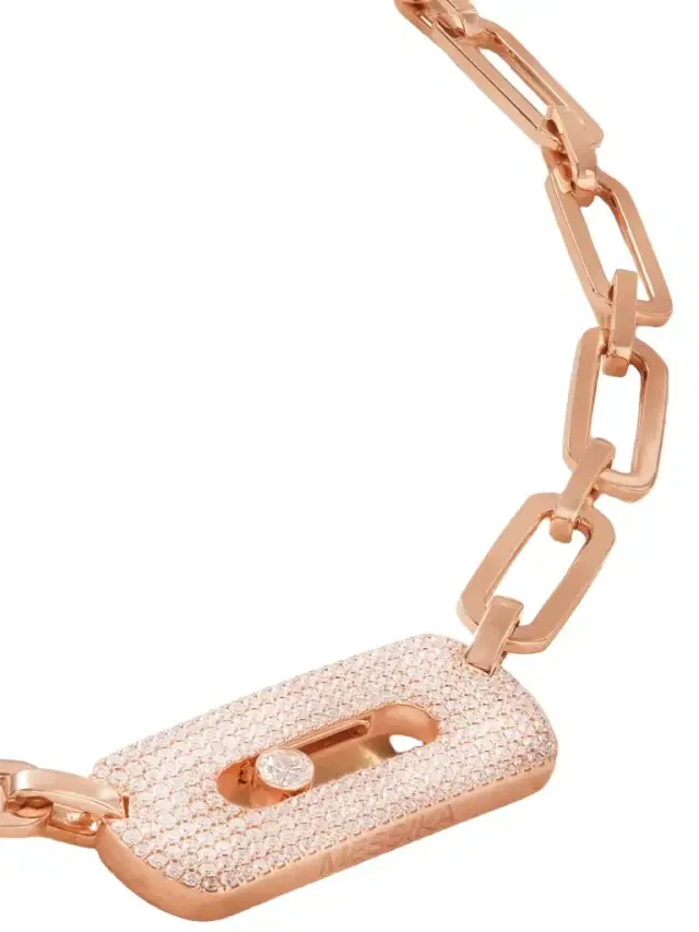 My Move King 18-karat Rose Gold Diamond Necklace