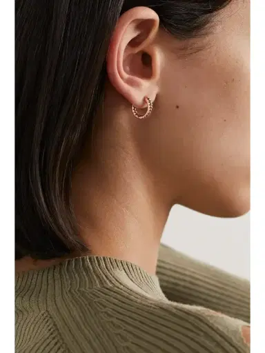 Anita Ko Zoe 18-karat Rose Gold Hoop Earrings | Thumbnail 2