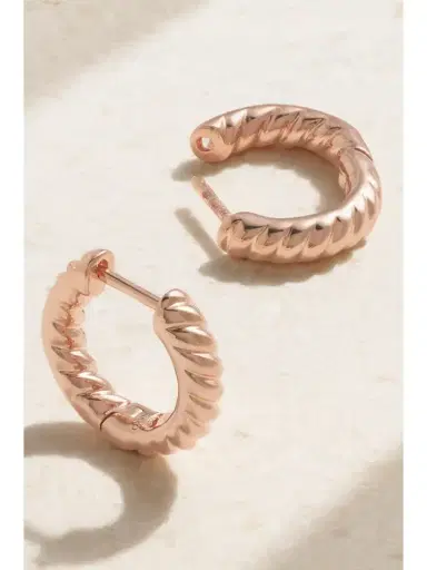 Anita Ko Zoe 18-karat Rose Gold Hoop Earrings | Thumbnail 3