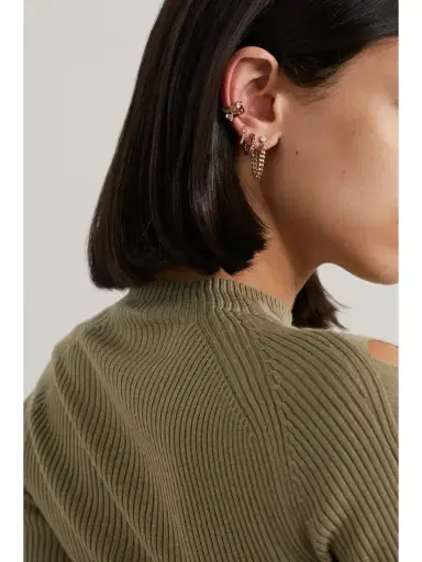 Anita Ko Zoe 18-karat Rose Gold Hoop Earrings | Thumbnail 4