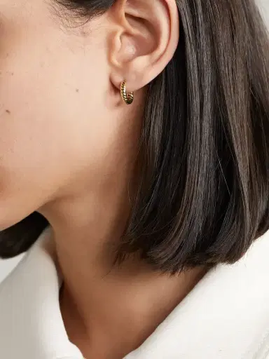 Anita Ko Zoe 18-karat Gold Hoop Earrings | Thumbnail 2 Anita Ko Zoe 18-karat Gold Hoop Earrings | Thumbnail 2