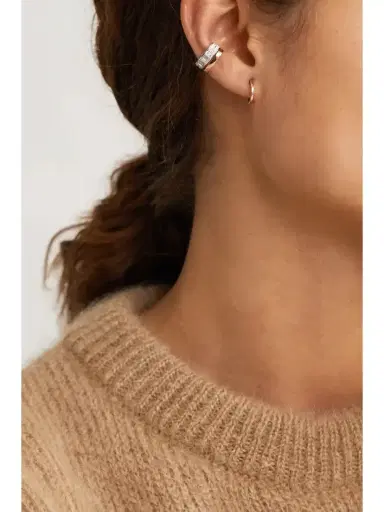 Anita Ko Huggies 18-karat Rose Gold Hoop Earrings | Thumbnail 2
