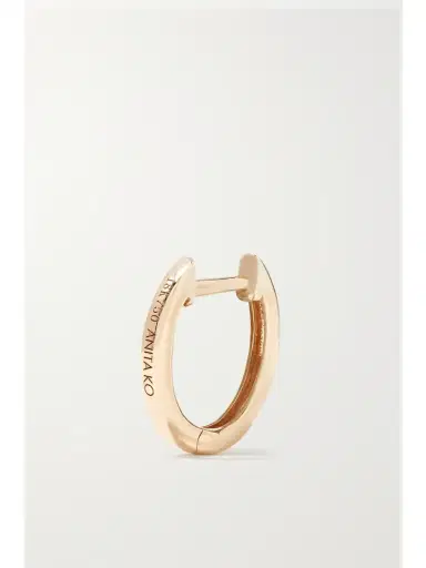 Anita Ko Huggies 18-karat Rose Gold Hoop Earrings | Thumbnail 3
