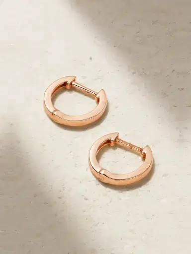 Anita Ko Huggies 18-karat Rose Gold Hoop Earrings | Thumbnail 1