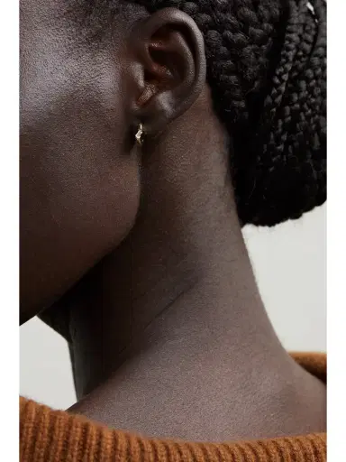 Suzanne Kalan 18-karat Gold Diamond Hoop Earrings | Thumbnail 2 Suzanne Kalan 18-karat Gold Diamond Hoop Earrings | Thumbnail 2