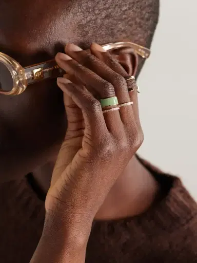 Repossi Berbere Chromatic 18-karat Rose Gold, Enamel And Diamond Ring | Thumbnail 6