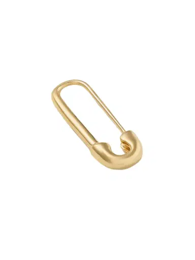 Anita Ko Safety Pin 18-karat Gold Single Earring | Thumbnail 1