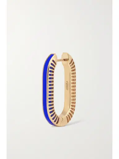 L’Atelier Nawbar Lock Ray Large 18-karat Gold, Lapis Lazuli And Diamond Earrings | Thumbnail 4 L’Atelier Nawbar Lock Ray Large 18-karat Gold, Lapis Lazuli And Diamond Earrings | Thumbnail 4