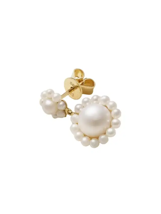 Deux Jeanne 14-karat Recycled Gold Pearl Single Earring