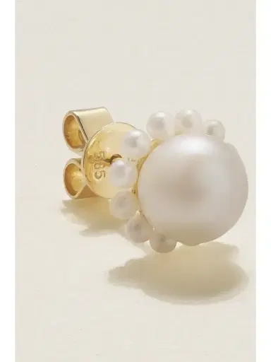 Sophie Bille Brahe Petite Jeanne 14-karat Recycled-gold Pearl Single Earring | Thumbnail 3 Sophie Bille Brahe Petite Jeanne 14-karat Recycled-gold Pearl Single Earring | Thumbnail 3