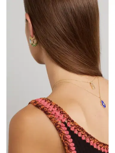 L’Atelier Nawbar Flat Ray Small 18-karat Gold Diamond Hoop Earrings | Thumbnail 4 L’Atelier Nawbar Flat Ray Small 18-karat Gold Diamond Hoop Earrings | Thumbnail 4