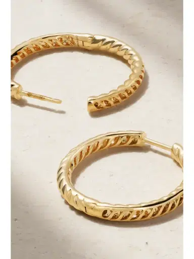 Anita Ko Zoe 18-karat Gold Hoop Earrings | Thumbnail 3