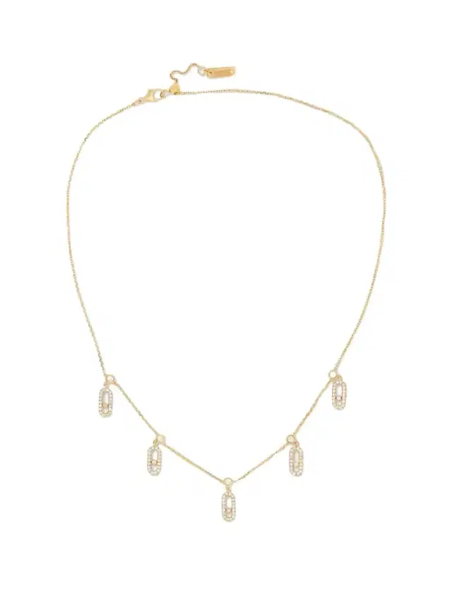 Messika Move Uno Tassel 18-karat Gold Diamond Necklace