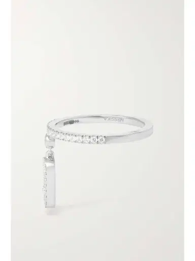 Messika Move Uno Tassel 18-karat White Gold Diamond Ring | Thumbnail 6 Messika Move Uno Tassel 18-karat White Gold Diamond Ring | Thumbnail 6
