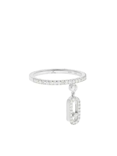 Messika Move Uno Tassel 18-karat White Gold Diamond Ring | Thumbnail 1 Messika Move Uno Tassel 18-karat White Gold Diamond Ring | Thumbnail 1