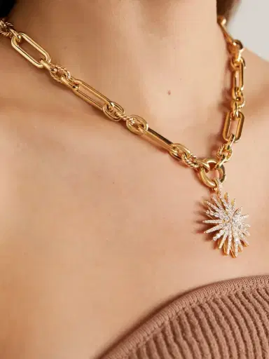 David Yurman Starburst Xl 18-karat Gold Diamond Pendant | Thumbnail 2 David Yurman Starburst Xl 18-karat Gold Diamond Pendant | Thumbnail 2