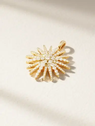 David Yurman Starburst Xl 18-karat Gold Diamond Pendant | Thumbnail 1 David Yurman Starburst Xl 18-karat Gold Diamond Pendant | Thumbnail 1