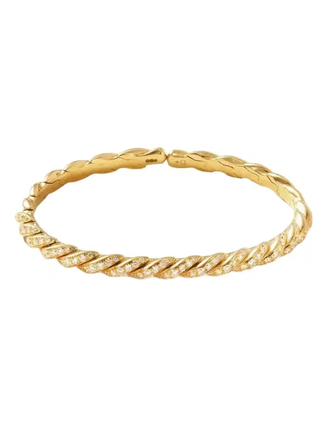 David Yurman Pavéflex 18-karat Gold Diamond Bracelet