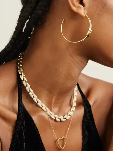 Jennifer Meyer Double Dome Medium 18-karat Gold Hoop Earrings | Thumbnail 4 Jennifer Meyer Double Dome Medium 18-karat Gold Hoop Earrings | Thumbnail 4