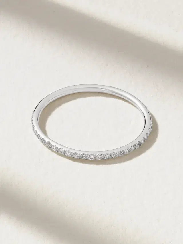 Thread 18-karat White Gold Diamond Ring - 8
