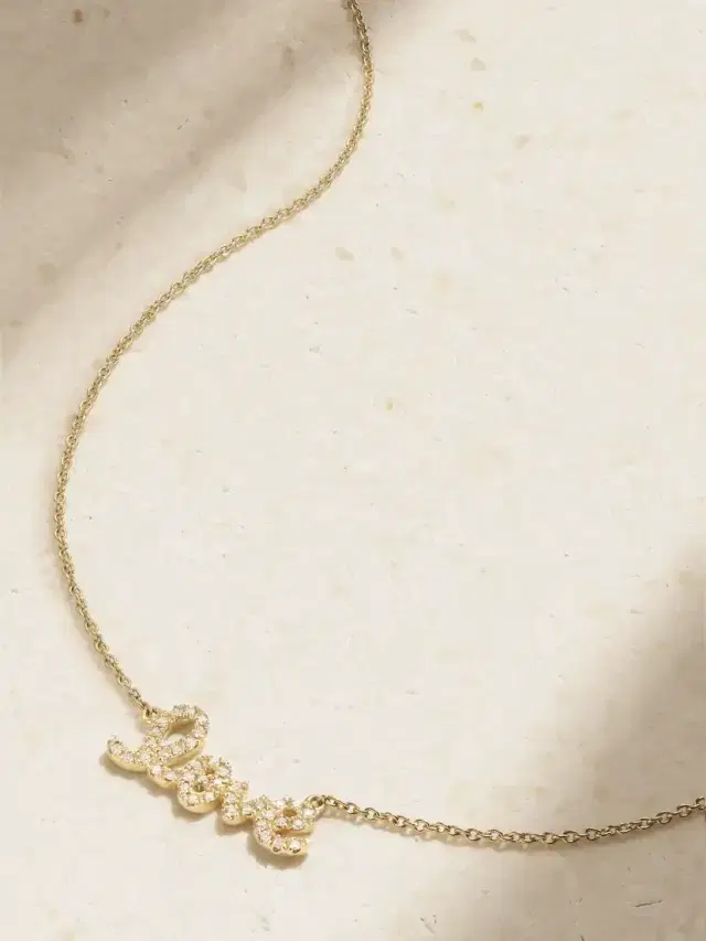 Love 14-karat Gold Diamond Necklace