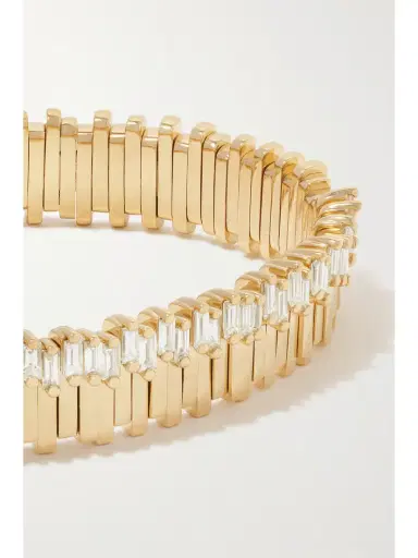 Suzanne Kalan 18-karat Gold Diamond Bracelet | Thumbnail 4