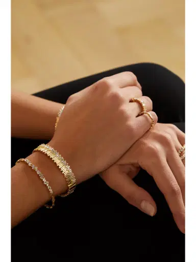 Suzanne Kalan 18-karat Gold Diamond Bracelet | Thumbnail 5