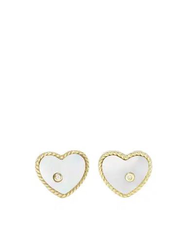 Yvonne Léon 9-karat Gold, Mother-of-pearl And Diamond Earrings | Thumbnail 1 Yvonne Léon 9-karat Gold, Mother-of-pearl And Diamond Earrings | Thumbnail 1